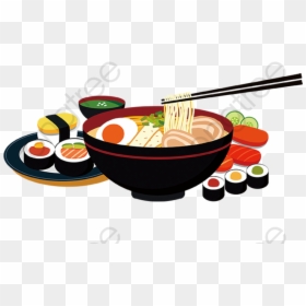 Banner Fast Food Background, HD Png Download - sushi clipart png