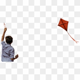 Boy With Kite Png, Transparent Png - kite clipart png