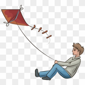 Cartoon, HD Png Download - kite clipart png