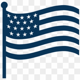 Usa Flag Icon White, HD Png Download - american flag clipart png