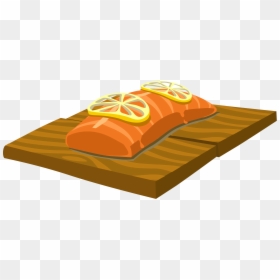Cooked Salmon Clipart, HD Png Download - sushi clipart png
