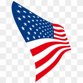 Bandera De Estados Unidos Plana Png, Transparent Png - american flag clipart png