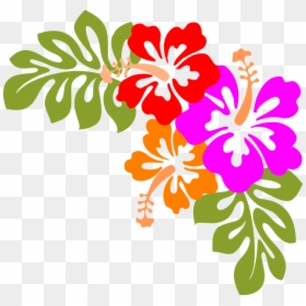 Hawaiian Flowers Transparent Background, HD Png Download - party clipart png