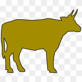 Yellow Cow Drawing, HD Png Download - milk clipart png