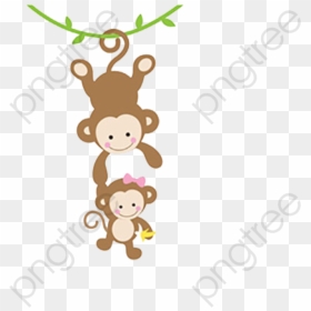 Cute Monkey Clipart Png, Transparent Png - monkey clipart png