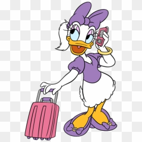 Daisy Duck On The Phone, HD Png Download - daisy clipart png