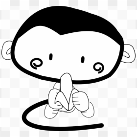 Cute Monkey, HD Png Download - monkey clipart png