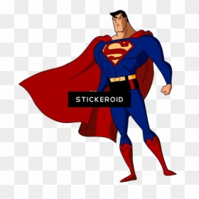 Full Body Superman Drawing, HD Png Download - blank superman logo png