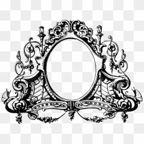 Ornate Frame Vector Png, Transparent Png - white oval frame png