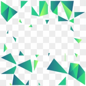 Green Geometric Pattern Png, Transparent Png - geometric heart png