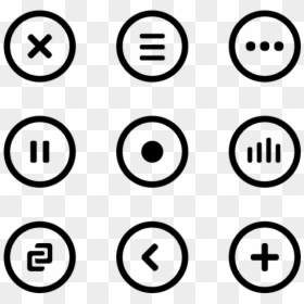 Icon Play Music Png, Transparent Png - circled png
