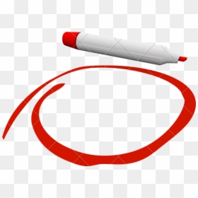 Red Pen Circle Transparent, HD Png Download - circled png