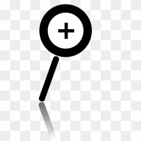 Cross, HD Png Download - white magnifying glass png