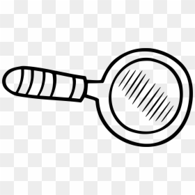Line Art, HD Png Download - white magnifying glass png