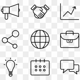 Business Icons Vector Png, Transparent Png - statistics icon png