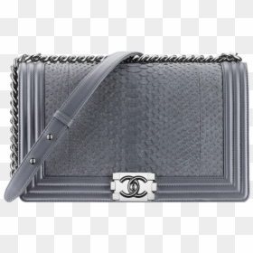Chanel Snakeskin Bag Grey, HD Png Download - gucci bag png