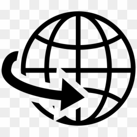 Globe With Arrow Icon, HD Png Download - earth symbol png