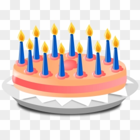 Birthday Cake Animated Png, Transparent Png - birthday cake icon png