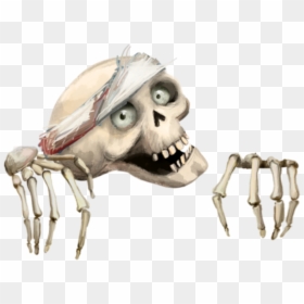 Skull, HD Png Download - skeleton hands png