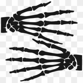 Silhouette, HD Png Download - skeleton hands png