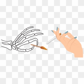 Illustration, HD Png Download - skeleton hands png