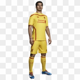 Liverpool 14 15 Away Kit, HD Png Download - luis suarez png