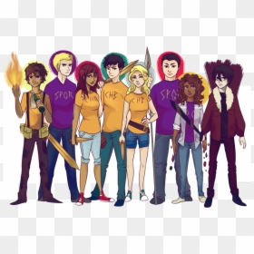 74 Images About Percy Jackson On We Heart It - Piper Mclean Leo Valdez Jason Grace, HD Png Download - percy jackson png