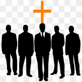 Black Men In Church, HD Png Download - praise silhouette png