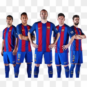 Fc Barcelona Team 2016 17, HD Png Download - luis suarez png