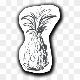 Pineapple, HD Png Download - black and white pineapple png