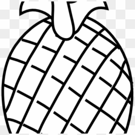 Fruit Clipart Black And White Png, Transparent Png - black and white pineapple png
