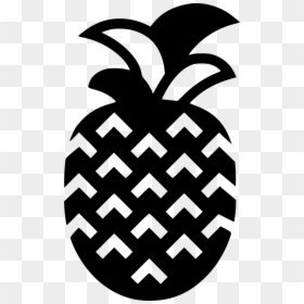 Portable Network Graphics, HD Png Download - black and white pineapple png