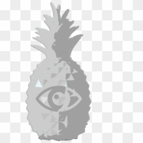 Pineapple, HD Png Download - black and white pineapple png