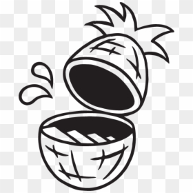 Clip Art, HD Png Download - black and white pineapple png