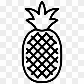 Pineapple Icon Png Free, Transparent Png - black and white pineapple png