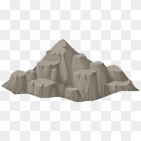 Transparent Rock Mountain Png, Png Download - cartoon mountains png