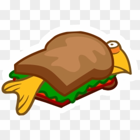 Fish Burger Clipart Png, Transparent Png - club sandwich png