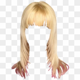 Blond Hair With Bangs Transparent, HD Png Download - hair with bangs png