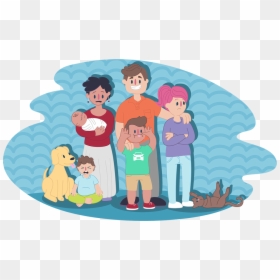 Right To A Family, HD Png Download - family cartoon png