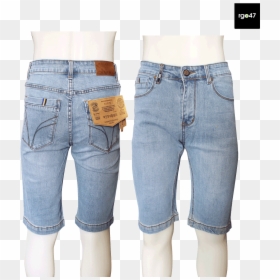 Menswear Jean Short Pant, HD Png Download - jean shorts png