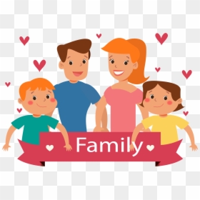 Love For Family Clipart, HD Png Download - family cartoon png