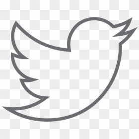 Twitter Logo Outline Png, Transparent Png - black twitter png