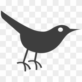 Bird Icon Transparent Png, Png Download - black twitter png