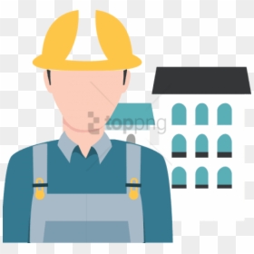 Contractor Icon, HD Png Download - hard hat icon png