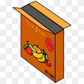 Empty Cereal Box Clipart, HD Png Download - box clipart png