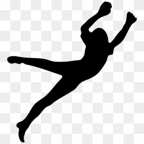 Silhouette Person Jumping Png, Transparent Png - african american people png