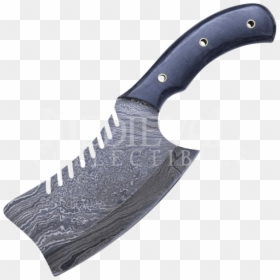 Damascus Meat Cleaver, HD Png Download - cleaver png