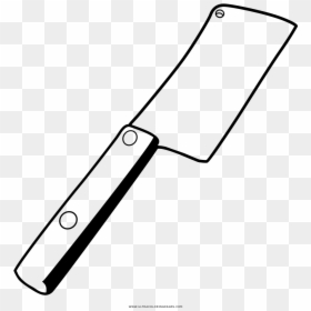 Cuchillo Carnicero Para Colorear, HD Png Download - cleaver png