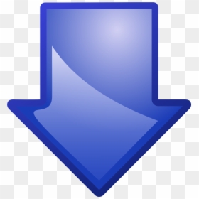 Blue Arrow Pointing Down, HD Png Download - downward arrow png