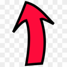 Red Arrow Pointing Up, HD Png Download - downward arrow png